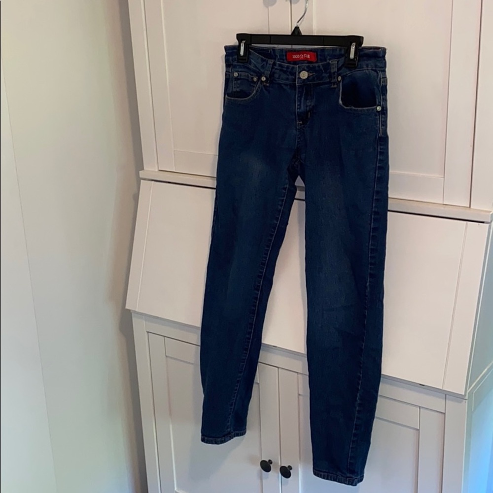 GoGo Star medium wash jeans